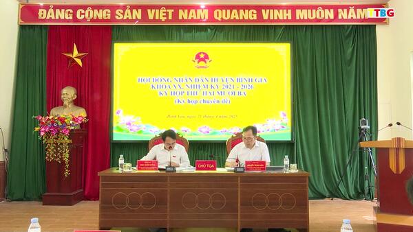 Hội đồng nhân dân huyện Bình Gia thông qua Nghị quyết tán thành chủ trương sắp xếp đơn vị hành chính cấp xã