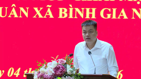 Huấn luyện dân quân xã Bình Gia năm 2026