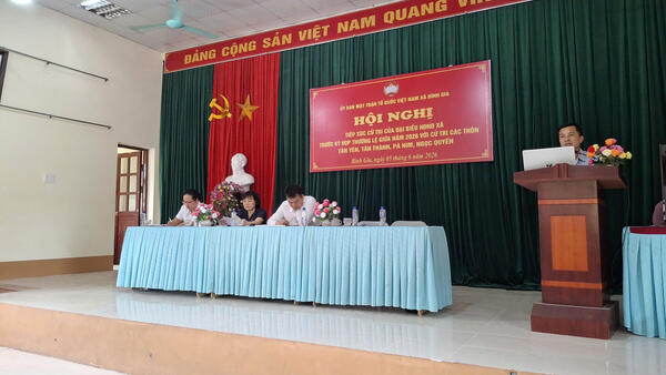 TỔ ĐẠI BIỂU SỐ 3 HĐND XÃ BÌNH GIA TIẾP XÚC CỬ TRI TẠI CÁC THÔN TÂN THÀNH, TÂN YÊN, PÁ NIM, NGỌC QUYẾN