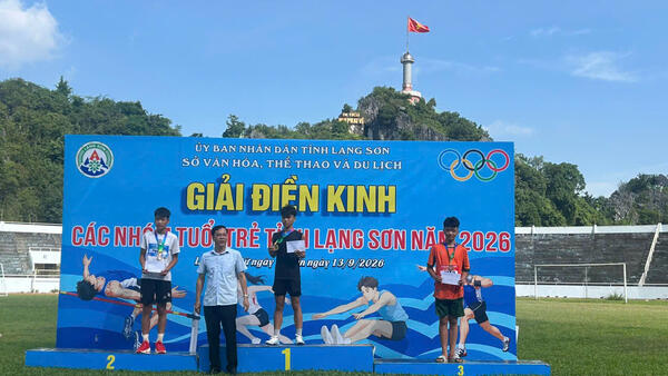 BÌNH GIA GIÀNH 2 HUY CHƯƠNG BẠC GIẢI ĐIỀN KINH CÁC NHÓM TUỔI TRẺ TỈNH LẠNG SƠN NĂM 2026