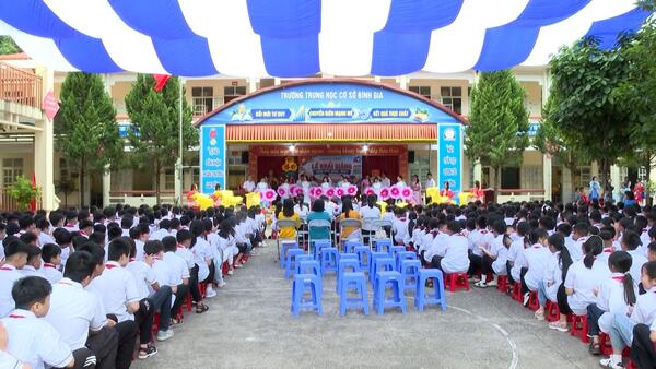 LÃNH ĐẠO XÃ BÌNH GIA THAM DỰ LỄ KHAI GIẢNG TẠI CÁC TRƯỜNG HỌC TRÊN ĐỊA BÀN